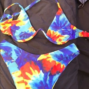 Zaful tie dye bikini
